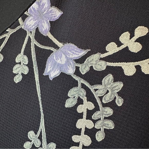 Donna Ricco Elegant Navy Blue Floral Maxi Dress Gown, 14 - Picture 10 of 15